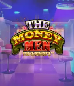 Dive into the thrilling world of The Money Men Megaways game by Pragmatic Play, highlighting a bold logo with sparkling stars against a lavish casino backdrop. This image conveys the excitement and glamour of high-stakes gambling with its eye-catching design and colorful ambiance. Ideal for gambling fans looking for a taste of Vegas. 