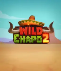 Step into the lively Mexican desert with Wild Chapo 2 slot by Relax Gaming, showcasing a whimsical bull wearing a sombrero set against a serene desert backdrop. This graphic captures the charm and humor of the game, great for those who love culturally inspired slots, providing a delightful play experience.