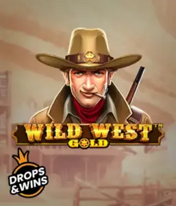  See the bold sheriff of "Wild West Gold," a captivating slot game by Pragmatic Play. The graphic depicts a stern-faced sheriff with a golden star badge, set against a sun-baked Old West town backdrop. The game's title is prominently displayed in a classic font, highlighting the Wild West adventure theme. 