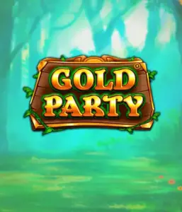 Enter the magical forest of Gold Party slot by Pragmatic Play, featuring a charming wooden sign adorned with golden letters. The setting is a green forest adding a sense of mystery to the game's theme. Great for those who enjoy enchanted forest settings, providing a whimsical escape. 